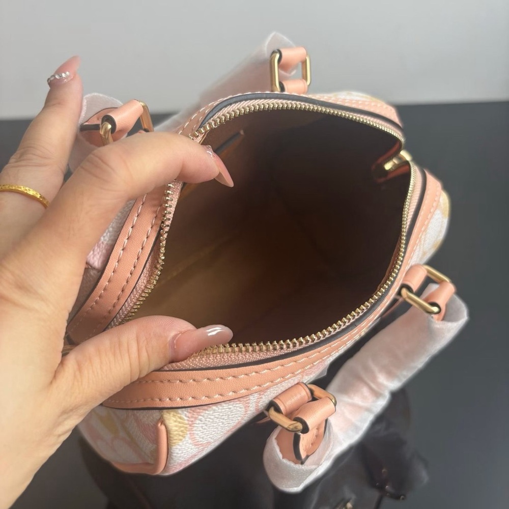 Coach Peach Sorbet Ombré Mini Satchel - Picture 2 of 9